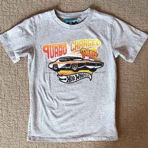 Hot Wheels Turbo Charged Gray Kids Tee